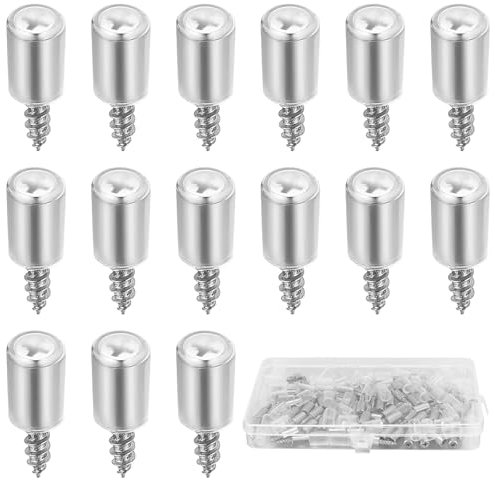 70 STK Regalbodenträger, Ø7.5mm Einlegeboden Halter, Selbstschneidende Schrauben Regalböden Regalbodenhalter für Einlegeböden mit Anti Rutsch Abdeckung für Schrank Bücherregal Kleiderschrank Möbel