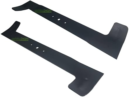 perfektGarten Lot de 2 lames de tondeuse à gazon de 52 cm compatibles avec FAGA WIKOV-DORI Deck 102 cm/6124 702 0100, 6124 702 0110