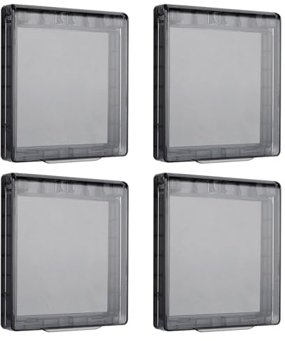 Cubierta De Enchufe De Interruptor De 4 Piezas, Cubierta De Enchufe Impermeable, Cubierta De Protección De Enchufe De Plástico, Cubierta De Enchufe De Baño, Accesorios De Enchufe De Interruptor