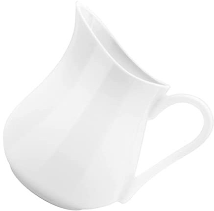 IMIKEYA Brocca Per Latte in Ceramica 250 Ml Manico, Brocca Schiumogena Portatile Resistente Al Calore, Adatta Per Casa, Bar e Ristorante, Multiuso Per Latte, Salse e Panna