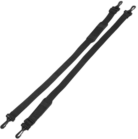 POPETPOP 1 paio di tracolla di ricambio universale regolabile allargata borsa tracolla con ganci per laptop violino, viola, violoncello strumento musicale caso