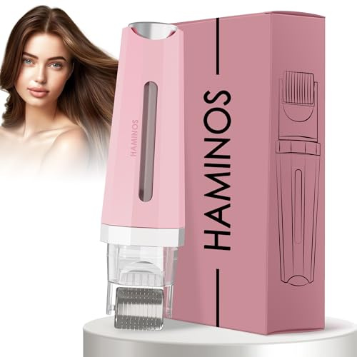 Derma roller 1 mm 3.0 con Serbatoio per Pelle, Capelli, Rughe, Smagliature, Iperpigmentazione APPLICAZIONE DEL SIERO ISTANTANEO, 520 aghi in titanio