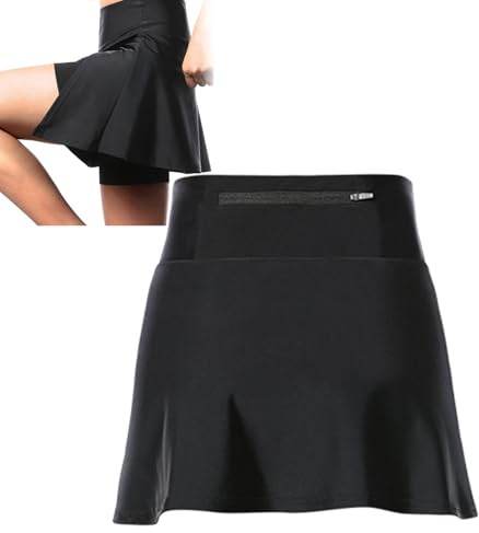 Jupe De Vélo pour Femme avec Gel Rembourré Séchage Rapid Respirant Élastique Shorts De Cyclisme Jupe De Vélos Réfléchissant Antichoc Shorts De Cyclisme Femme