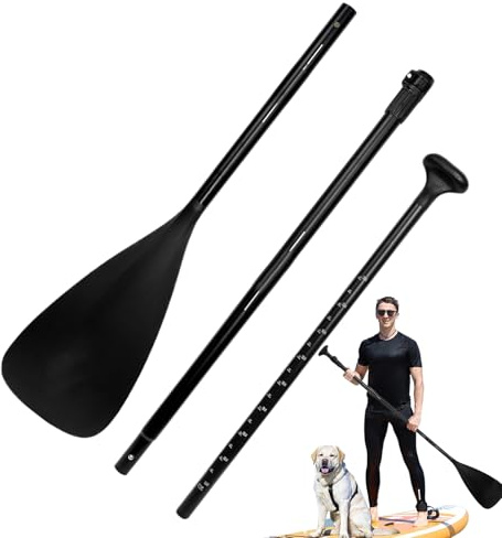 Yidueace Pala de Paddle - Remo de Kayak en Aleación de Aluminio - Accesorio Ligero para Canoa Suministros Deportes Acuáticos Actividades Diarias al Aire Libre Aventura Principiante Surf Navegación