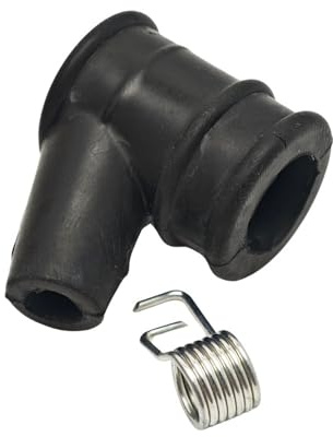 Zündkerzenstecker und Zündfeder passend for Kettensägen, Ersatzteil, Gummikappe, Zubehör, Gartenwerkzeug