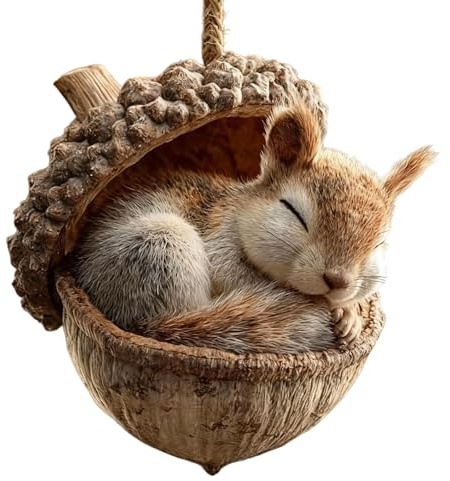 3D Forests Animal Acorn Ornaments, Weihnachtsbaumschmuck Waldtiermotiven Eicheln, Lustiger Weihnachtsbaumschmuck Waldtier, Neuartige Weihnachtsbaumfiguren Eicheln Waldtier Aufhängen (C, 1PC)