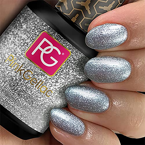 Pink GELLAC UV Vernis à ongles 231 droits silver. Professionnel Gel Vernis à ongles gomme laque pour du moins 14 jours PARFAIT BRILLANT ONGLES
