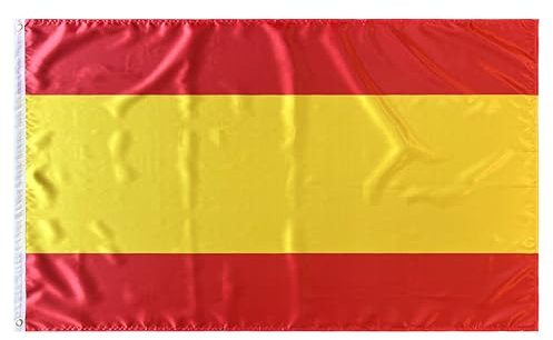 Durabol Bandera de España sin Escudo con 2 Ojales Metálicos 150x90cm - Serigrafía Resistente a la UV, Colores Vivos para Decoración Interior y Exterior, Eventos Patrióticos y Deportivos