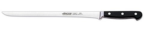 Arcos Serie Clasica - Schneidmesser Schinkenmesser - Klinge aus Nitrum geschmiedetem Edelstahl 300 mm - HandGriff Polyoxymethylen (POM) Farbe Schwarz