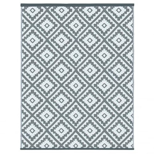 IDMarket Bahamas - Alfombra exterior (120 x 180 cm), color gris