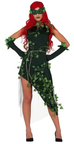 Horror-Shop Disfraz De Diosa De La Naturaleza Ivy para Mujer con Máscara S