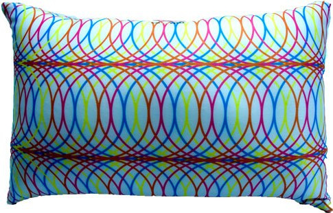 COVERBAGBCN - Entspannendes Anti-Stress-Quadratkissen | Linderung für Nacken und Lendenwirbel | Füllung aus bequemen Kugeln | Weicher Lycra-Stoff | Maschinenwaschbar | 36x24 cm (Kreis)