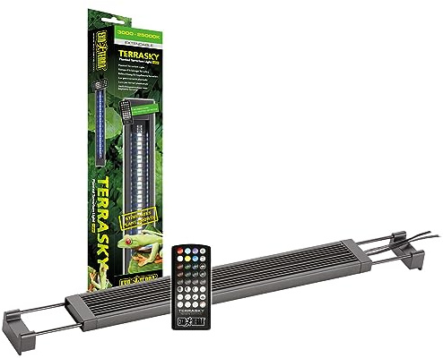 TerraSky, LED-Beleuchtung für bepflanzte Terrarien, 12W, Schwarz, 38-61 cm, 38-61 cm