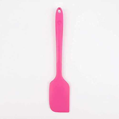 Kochblume Design-Teigschaber L | Premium-Silikon & BPA frei| Hitzebeständig | Spülmaschinenfest | 30cm | Farbe: pink