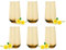 Glasmark KROSNO Lot de 6 verres à long drink, verre highball, cocktail, parfait pour la maison, les restaurants et les fêtes, ensemble de verres de forme classique