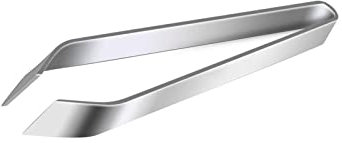 Cooking Tongs Fishbone Tweezers Stainless Steel Flat and Slanted Tweezers Clips Kitchen Tools Simple Meal Clips (B)