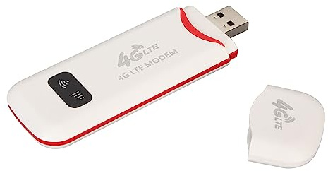 ASHATA 4G-WLAN-Router für Mobilheime und Büros, WLAN-SIM-Kartensteckplatz, 300 Mbit/s, Freischaltbares Taschen-Hotspot-Gerät, WLAN-Router, weiß, für Spiele, Partys, Reisen