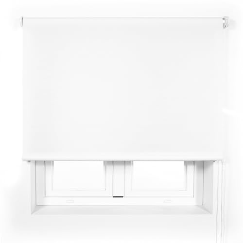 Blindecor Estor Translúcido Premium a Medida | Color Blanco | Estor 65 x 240 cm (Ancho por Alto) Tamaño Tela 62 x 235 cm | Estor Enrollable Translúcido Tubo de 38mm, más Resistente y Elegante