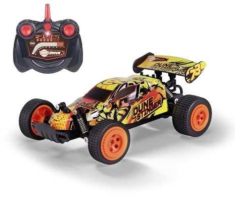 Dickie Toys - RC Auto Dune Stinger (22 cm) - ferngesteuertes Auto ab 6 Jahre mit Federung & Gummireifen, Remote Control Car für Kinder, 12 km/h, 2,4 GHz Fernbedienung, inkl. Batterien