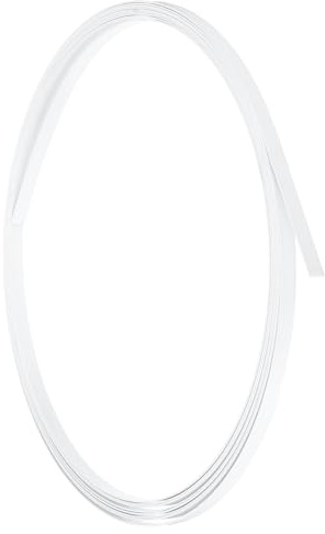 PATIKIL 8mm x 5.5 Iarde Stecche per Cucire, Stecche Acciaio a Molla Bianco per Corsetti, Abiti, Gonne, Biancheria Intima e Artigianato