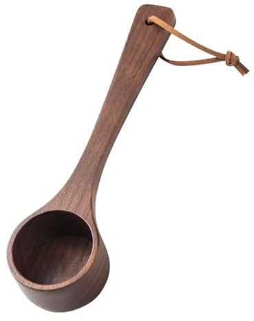 Cucchiaino da caffè in legno, cucchiaio da minestra in legno | Cucchiaio di condimento zucchero e sale | Condimento pala in legno multiuso per barattoli, lattine, sali da bagno, detersivo per bucato
