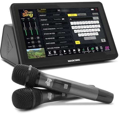 Magic Sing 2026 New All-in-One Magicsing Karaoke ATK1000 Tagalog + English – Wireless Mic, Free Song Updates, No App Required