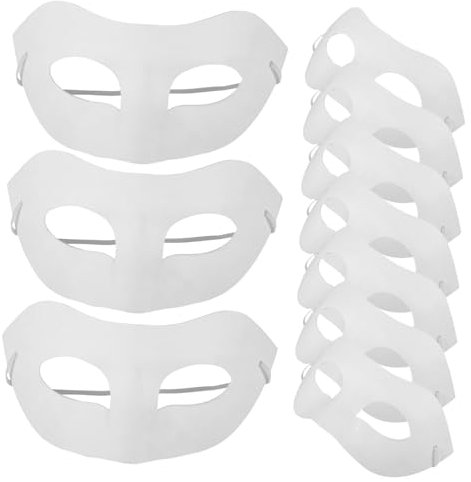 PHENOFICE 10stücke Blanko Papiermasken Bemalen Für Cosplay Halloween Kreative -masken Umweltfreundlichem Papier Für Kunstprojekte Und Besondere Anlässe