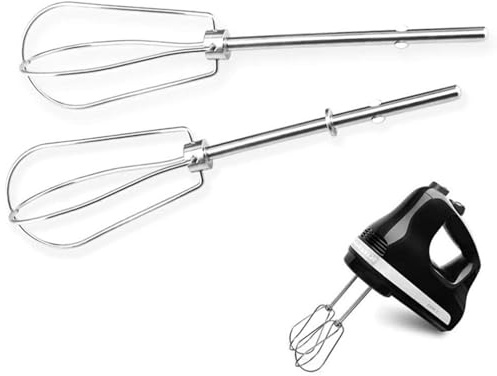2 varillas para batidora de mano, repuesto de varillas de batidora, varillas para batidoras de mano, repuesto de acero inoxidable, compatible con W10490648, KHM2B, AP5644233, PS4082859