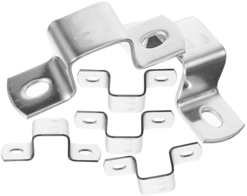jojofuny 6 Pièces Colliers De Serrage CarréS En Acier Inoxydable 304 U-Type Support Pour Tubes Fixation Durable Pour Tuyaux ÉTagèRes Et Poteaux Industriels Et Domestiques
