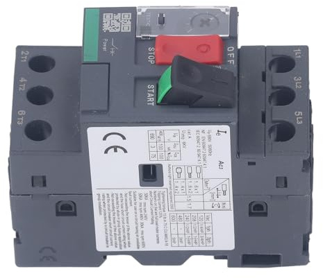 Disjoncteur de Circuit de Moteur 35 Mm Montant de Rail Interrupteur Magnétique Thermique pour AC 690V GV2-ME07 Surcharge .6-2,5a (GV2-ME08 2.5-4A)