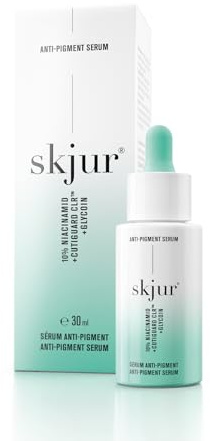 Skjur Anti-Pigment Serum - Niacinamide 10% [mit Glycoin, CutiGuard CLR & Niacinamid] - Anti Pigmentflecken Gesichtspflege Damen - Anti Aging Face Care - Gesichtsserum - vegane Skincare (30ml)