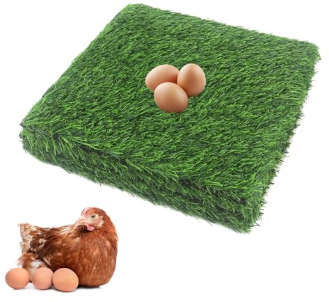 6 Pcs Hühnernester, 30x30 cm Legenester für Hühner, Wiederwaschbare und Wiederverwendbare Hühnernester aus Kunststoff, Eierablage für Brut- und Legehennen (Green)