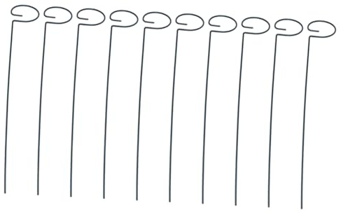 Toyvian 10 Pièces Support de Plantes Cadre Grimpant Réutilisable pour Fleurs Outils de Jardinage