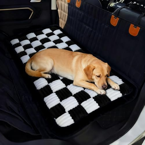 BOYIFEIJIE Hundedecke Auto Rückbank 137×62cm, Auto Hundematte Decke Weich, Hundesitz Rückbank Große Hunde, Hundematte rutschfest, Leicht zu Reinigen, Kratzfest und Komfortabel