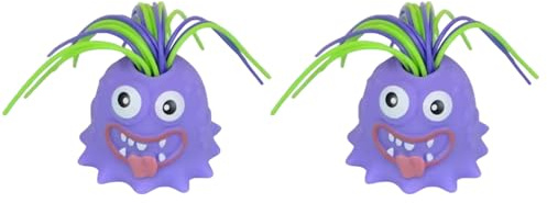 rongweiwang Deux Gadgets de Bureau Amusants en Silicone en Forme de Monstre. Gâchettes avec des caractéristiques et des Designs distinctifs. Adultes, Enfants, Violet