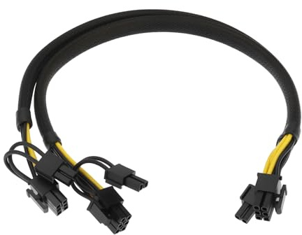 The Lord of the Tools Câble d'alimentation pour Carte Graphique GPU 8 Broches vers Double 8 Broches 6+2 Broches N08NH 9H6FV Compatible avec Dell R720