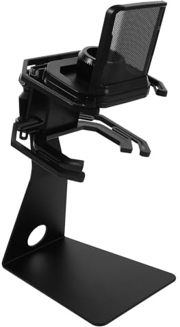 Mikrofon Stoßdämpferhalterung mit Popfilter für Livestreaming | Tischmontage Verstellbar, Präzise Positionierung, für Studioaufnahmen, Metall und Kunststoff, Schwarz