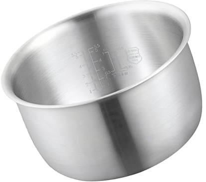 Rice Cooker Pot 5.5 Cup 316 Stainless Compatible with Zojirushi NS-TSC10 | Replacement Cooking Liner, Stainless Smooth Surface, Seamless Formed Body, Reinforced Core Layer, Thermal Balance, Easy Rinse