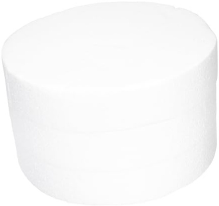 OHPHCALL 3 Dischi di Schiuma Rotondi Fai da Te 25 Cm Spessore 5 Cm per Decorazioni Artigianali, Base per Bouquet, Torte Finte e Centrotavola Creativi