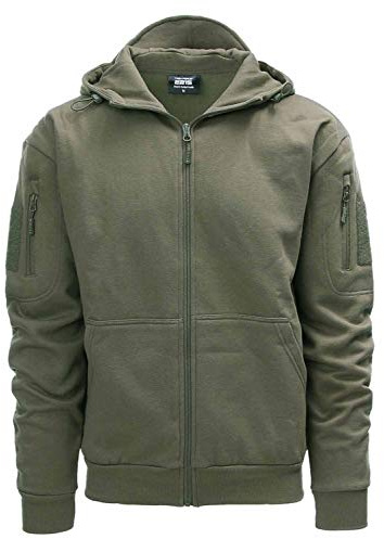 VAN OS Kapuzenpullover Tactical Hoodie von Task Force 2215 mit Reißverschluss Outdoor Jacke Herren