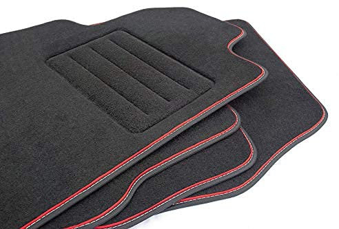 Velour Fußmatten Satz für Nissan Micra K12 (2003-2010) Premium Qualität - 4-teilig - Passgenau