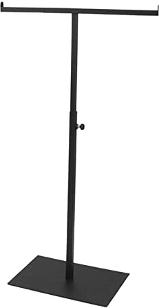 Milageto Espositore per Borse Scaffali per scaffali Organizer in Acciaio Inossidabile Appendiabiti per Sciarpe Supporto per Borse Appeso per Orologi, Nero