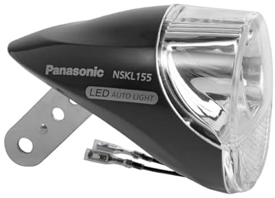Panasonic NSKL155-B LED Hub Dynamo Light, Black, W 2.6 x D 3.6 x H 2.5 inches (65 x 92 x 63 mm)