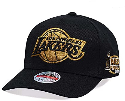 Mitchell & Ness NBA/HWC - Black Gold - Classic Red Snapback Cap, Los Angeles Lakers