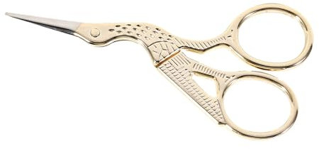 Edelstahl-Kreuzstich-Nähwerkzeuge, Schere, Schere, Vintage-Stoffschere, Design, Stickerei, Nähschere, Bastelschere (GOLD)