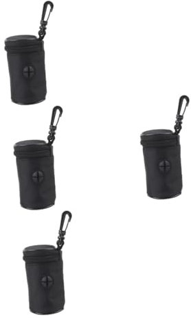Supvox 4stücke Pet Waste Bag Dispenser Praktischer Kotbeutelspender Mit Karabiner Für Hunde Leicht Und Handlich Für Reisen Und Outdoor-aktivitäten Inklusive Platz Für Snacks Und