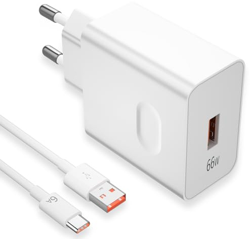 66W USB Ladegerät für Huawei für Honor ladegerät,66W für Super-Charge USB Ladegerät Schnellladegerät 6A USB C Ladekabel Adapter für Honor 90/200/600 Lite X8d X9d Pad X8a 9 Magic6 6Pro 8Lite 7/6Lite