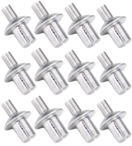 Remaches de núcleo de aluminio de 5 x 11 mm, 100 remaches de cabeza redonda, remaches expansibles tipo golpe para aeroespacial, automotriz y electrónica
