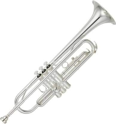 Amilav Collections Standard TRUM-2422 - Set tromba in Sib argento, per principianti o avanzati, con custodia rigida, bocchino 7C, olio valore, guanti - strumenti musicali in ottone