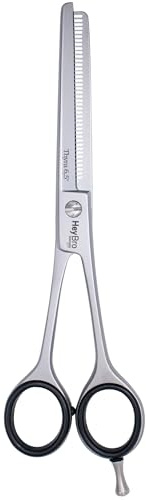 HeyBro Solingen | THYRA 6,5 – Profi-Modellier- & Effilierschere 43 Z. aus Edelstahl – Friseur- & Bartschere – Made in Solingen, Germany | Für Erwachsene, Kinder & Männer
